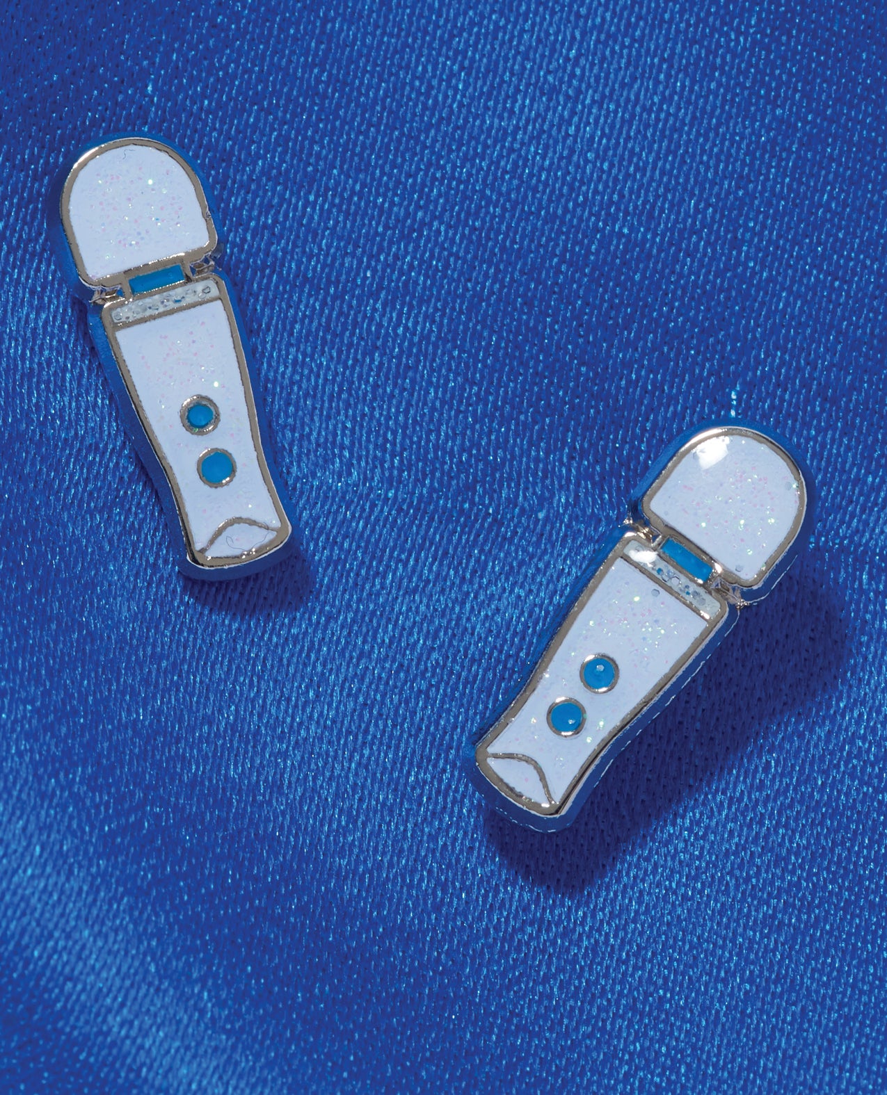 Wood Rocket Magic Wand Micro Earrings