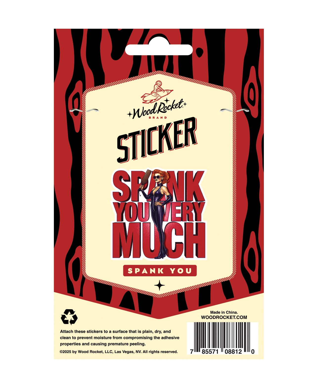 Spank You Very Much Sticker