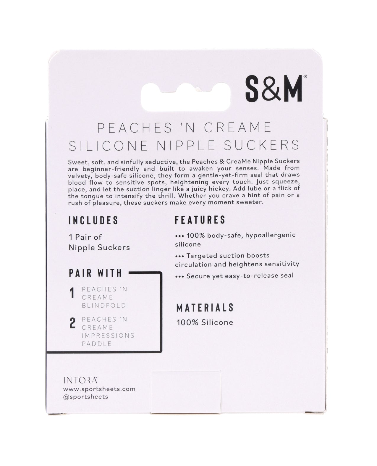 Sex & Mischief Peaches 'n CreaMe Silicone Nipple Suckers