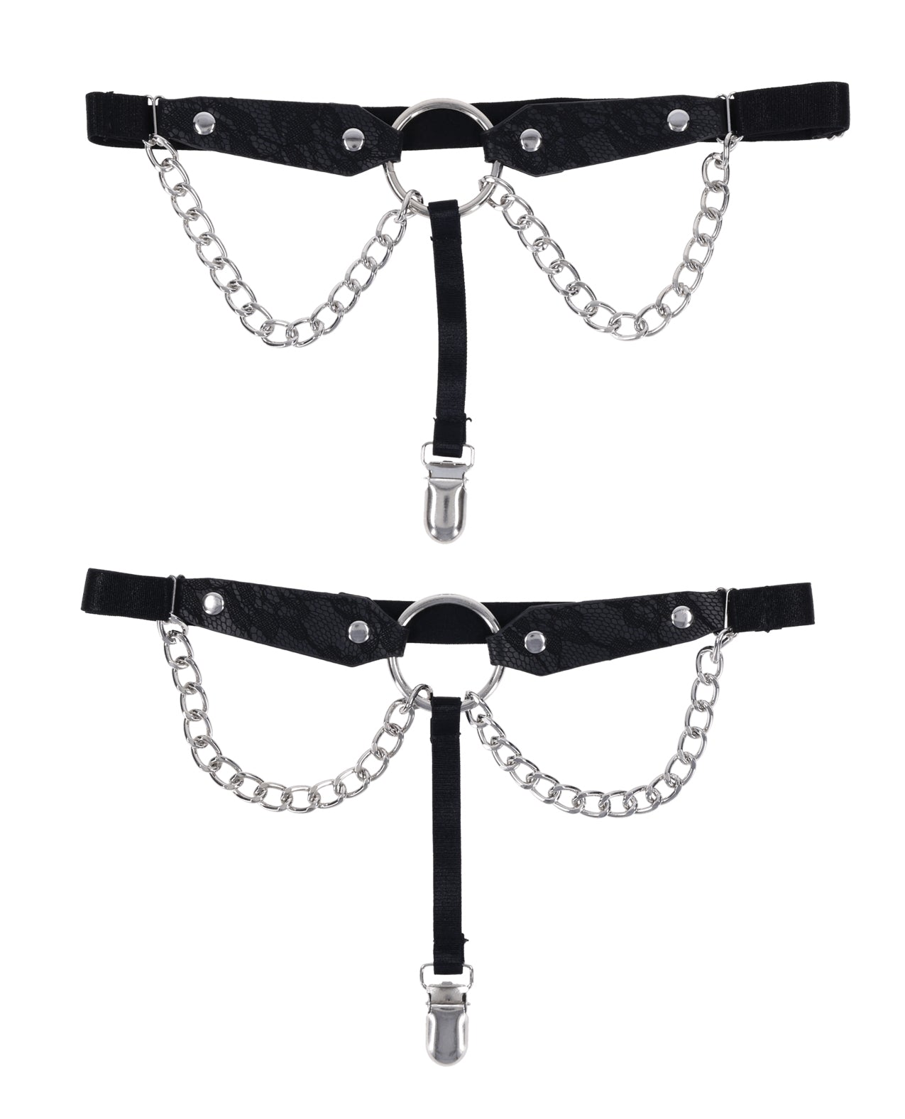 Sex & Mischief Chain Lace Garters