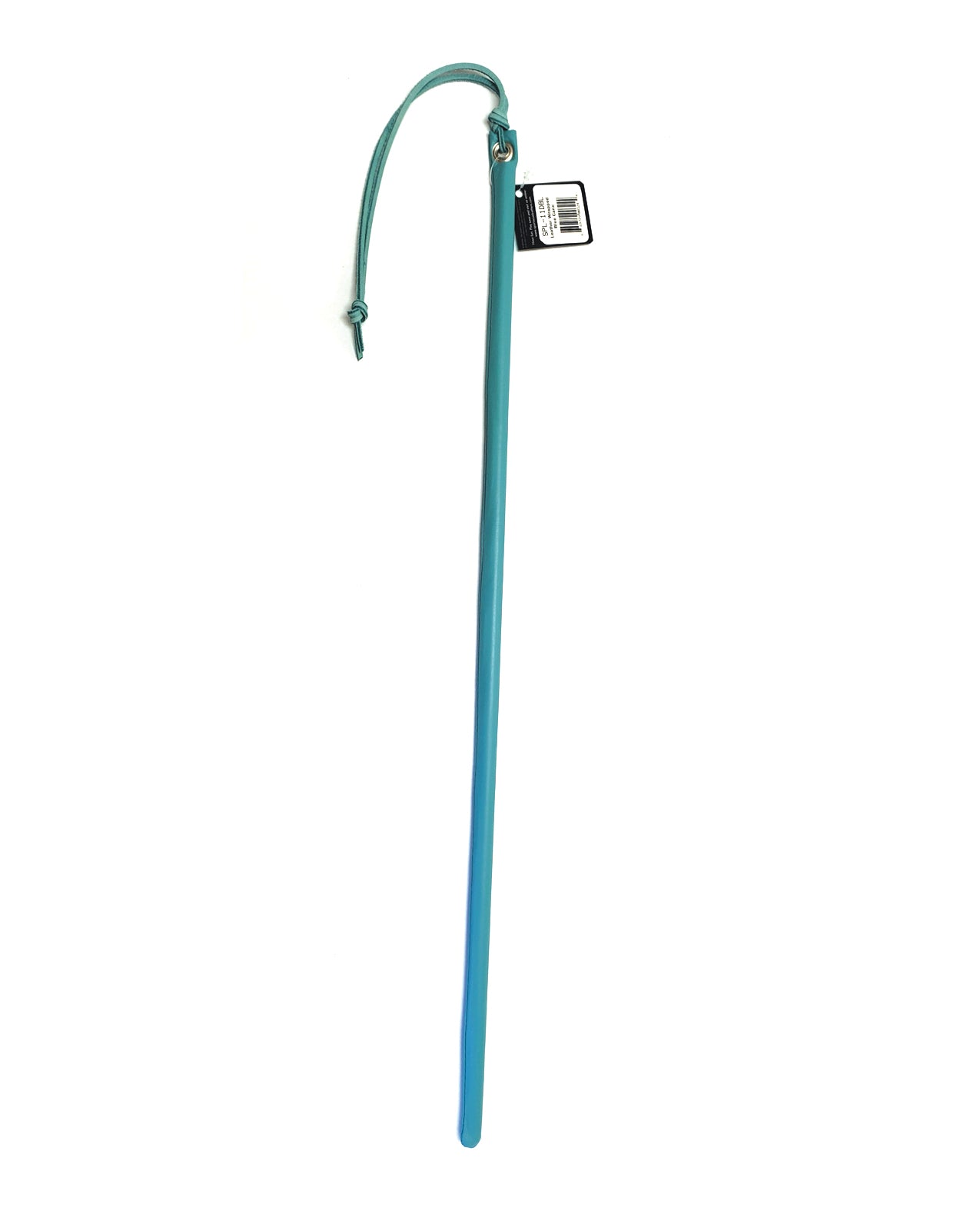 Spartacus 24" Leather Wrapped Cane - Baby Blue