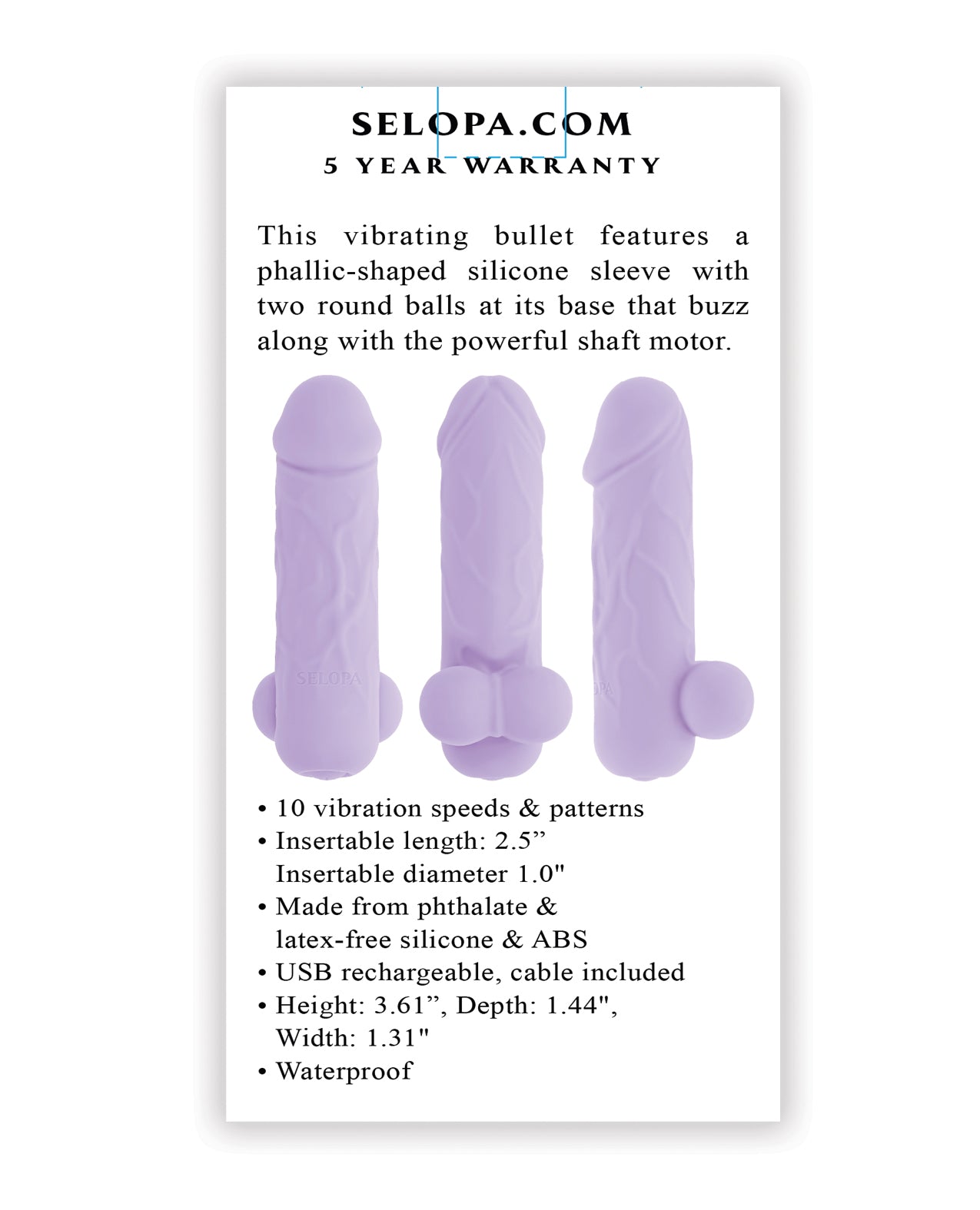 Selopa Ballsy Bullet - Purple