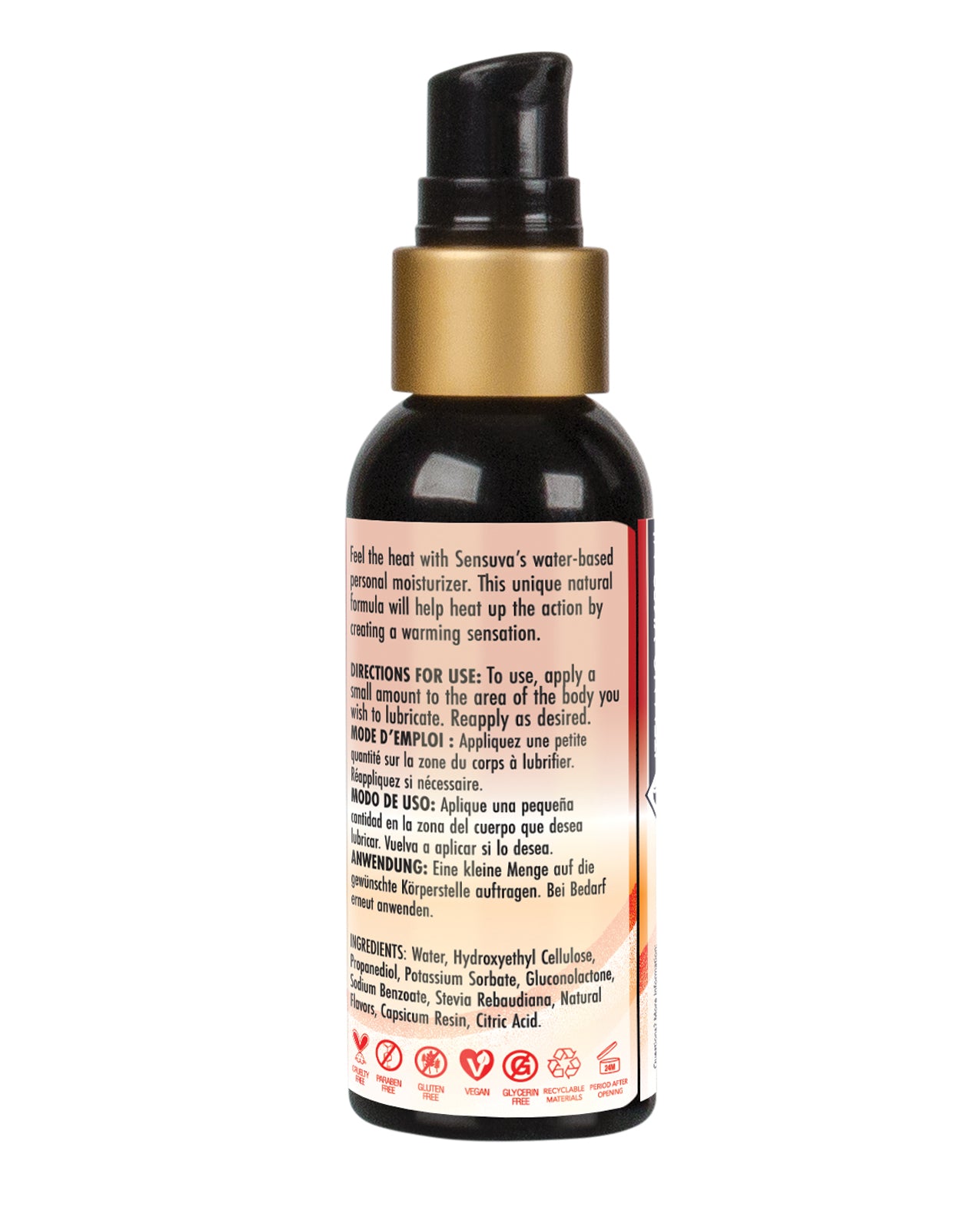 Sensuva Heat Wave Warming Personal Moisturizer - 2 oz