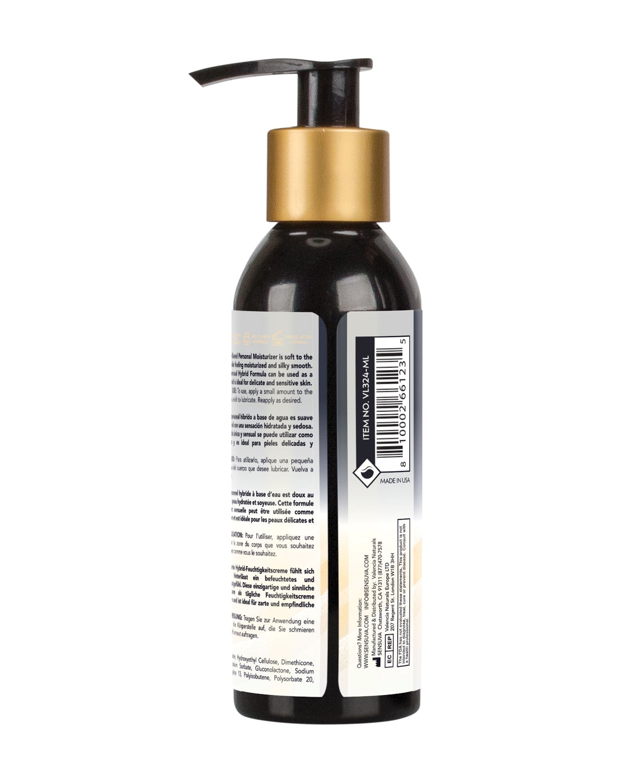 Sensuva Hybrid Personal Moisturizer - 4.23 oz Unflavored