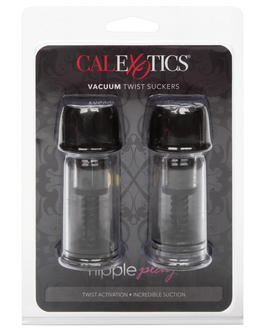 Nipple Play Vacuum Twist Suckers - Black