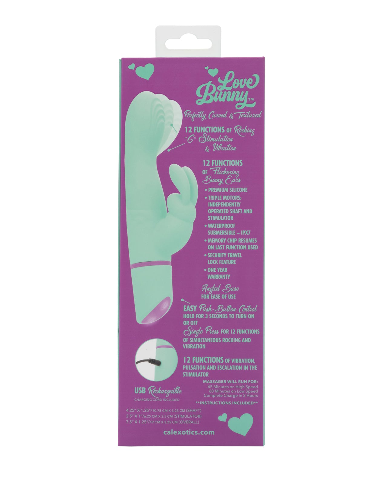 Love Bunny Rockin "G" Bunny - Turquoise