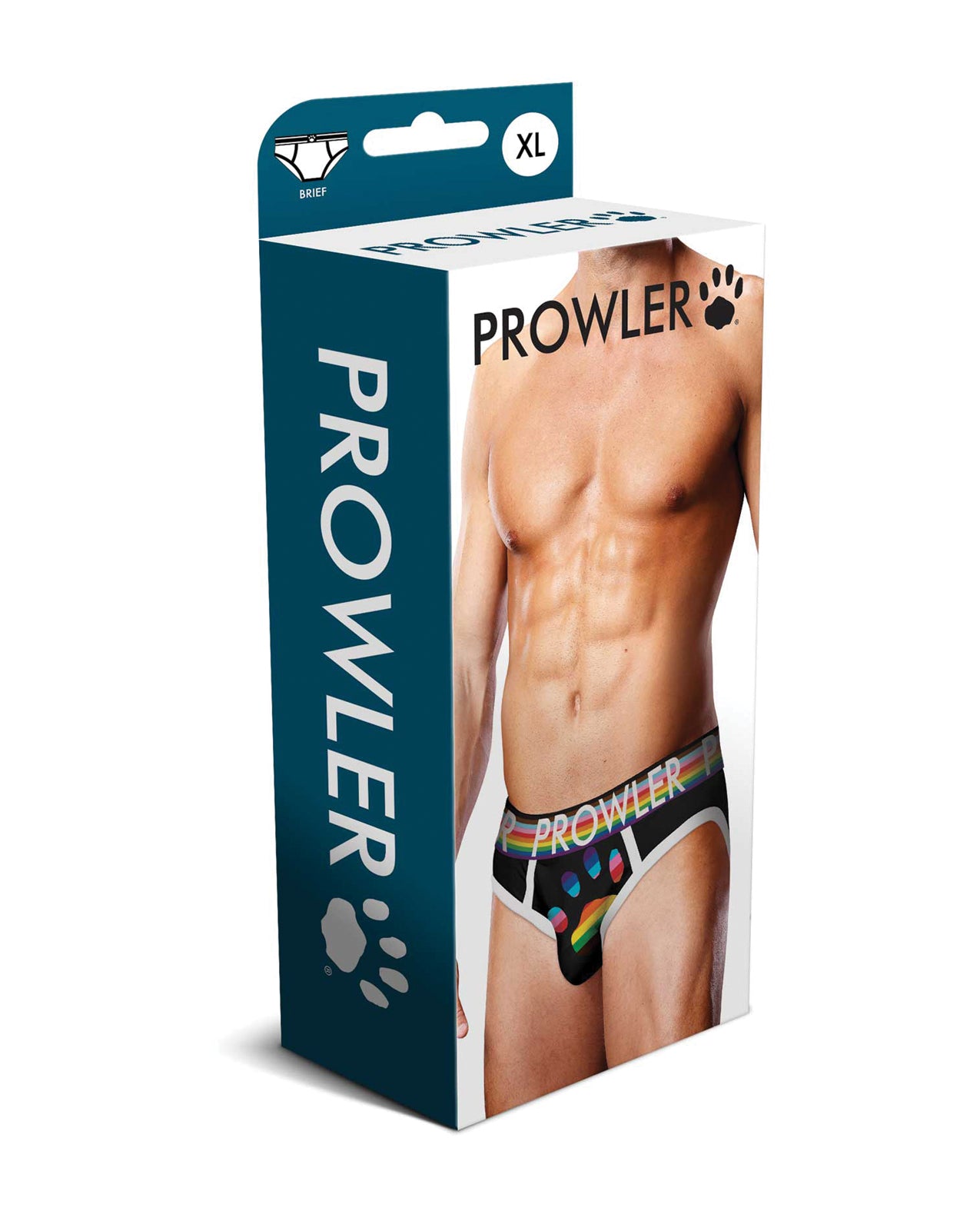 Prowler Oversized Paw Brief - Black/Multi XL