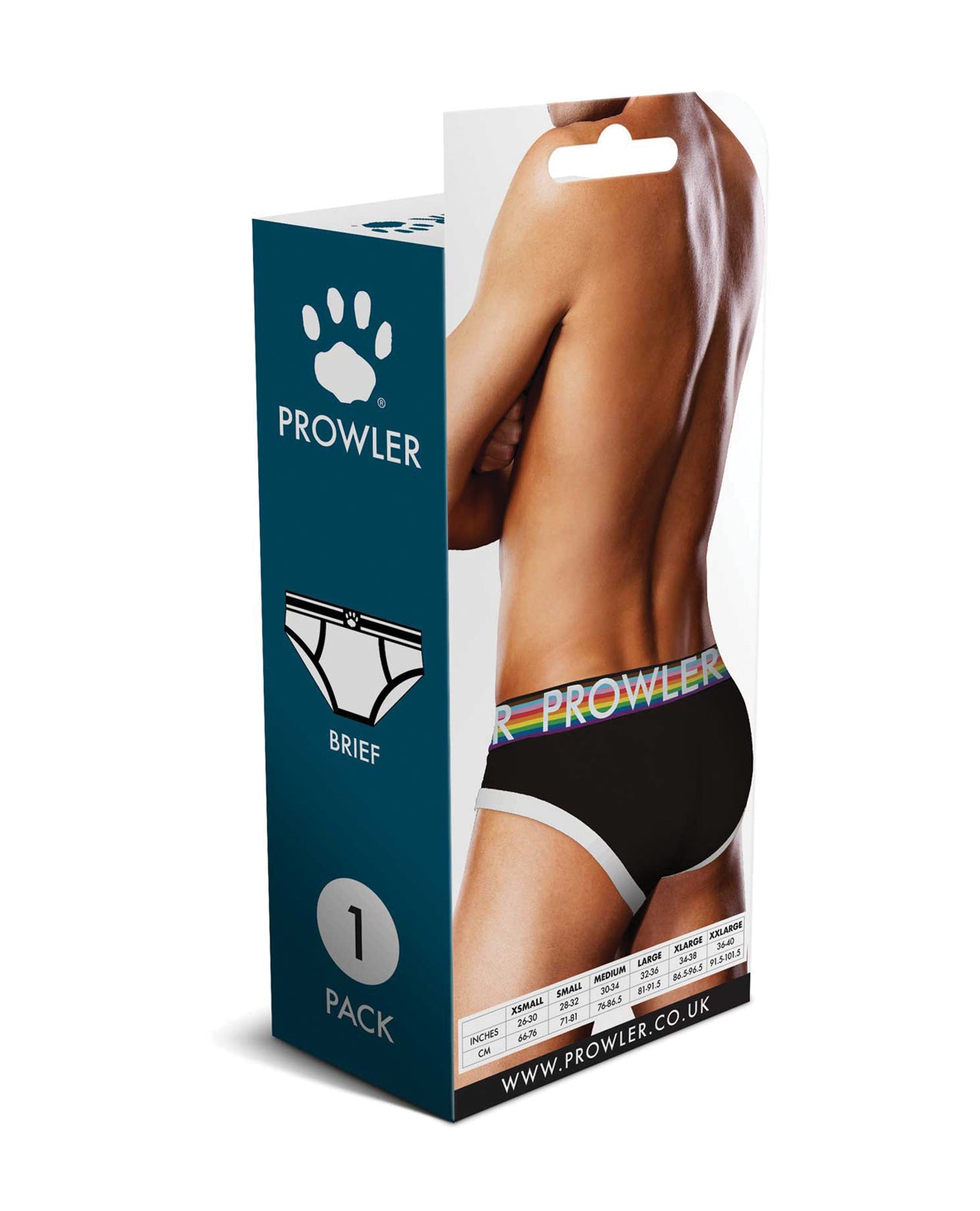Prowler Oversized Paw Brief - Black/Multi LG
