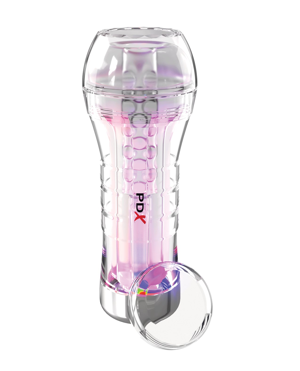 PDX Elite ViewTube XXL See-Thru EZ-Grip LED Stroker - Clear