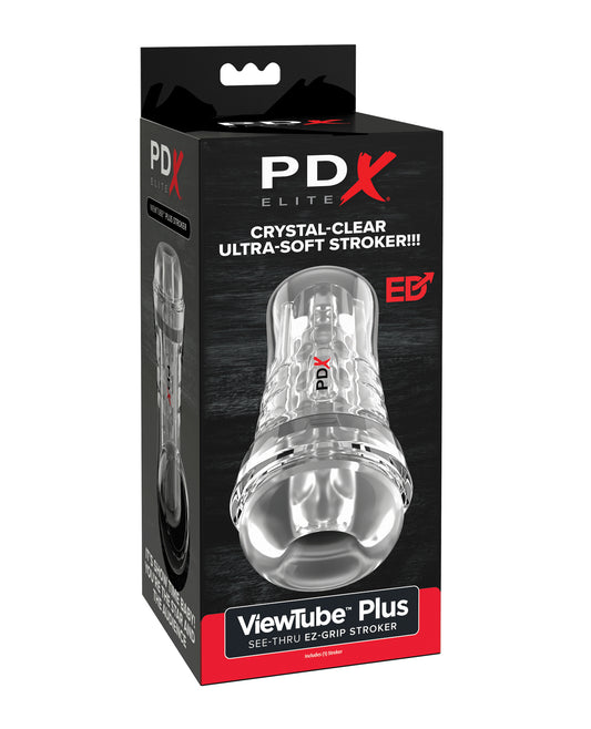 PDX Elite ViewTube See-Thru EZ-Grip Stroker - Clear