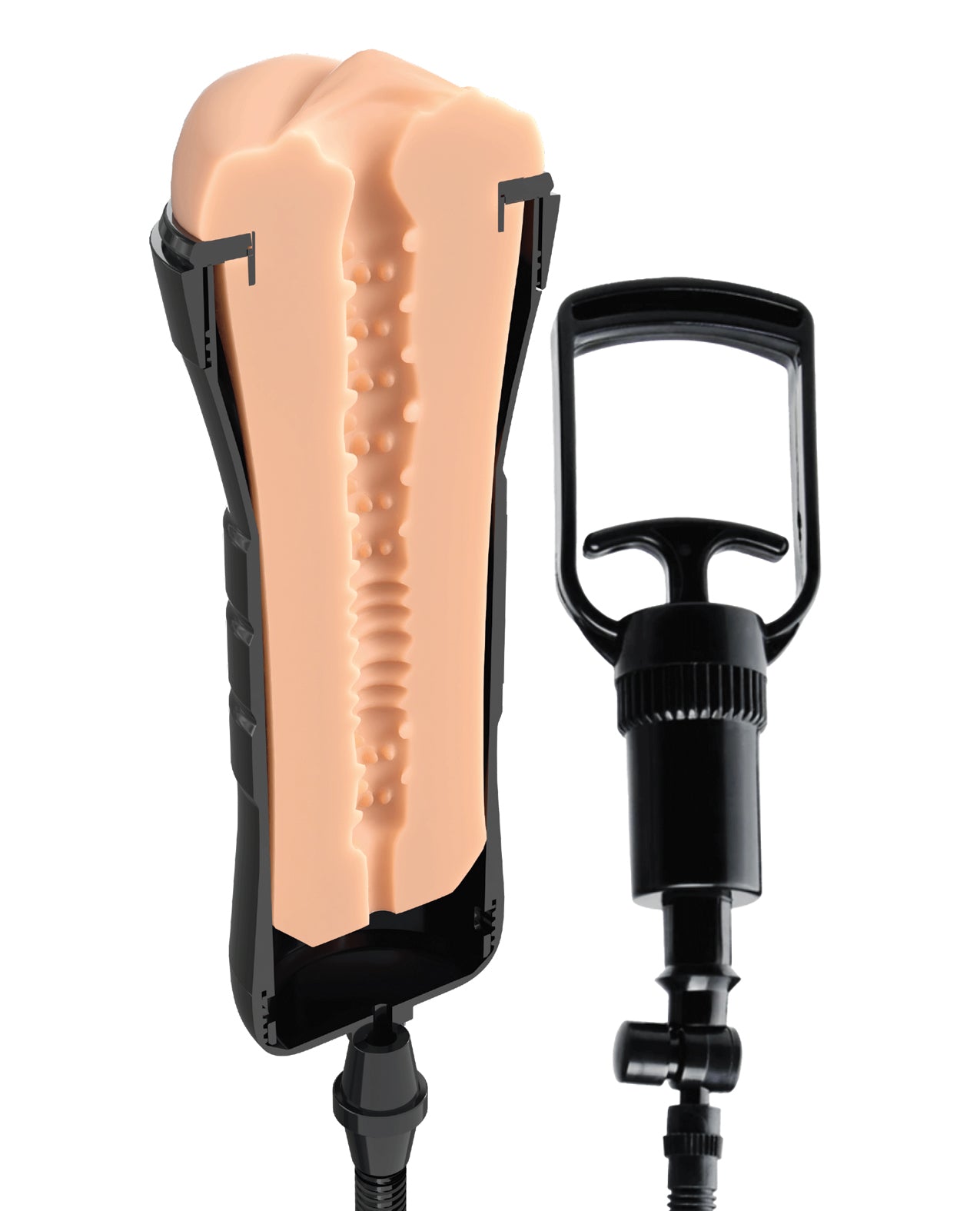 PDX Extreme Wet Pussies Super Sucker XXL Stroker - Light
