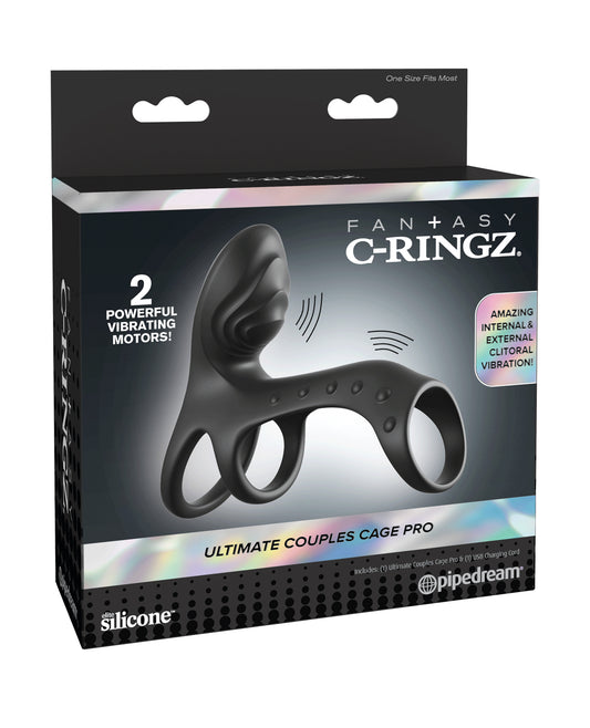Fantasy C-Ringz Ultimate Couples Cage Pro - Black