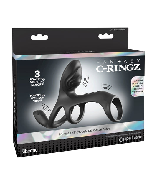 Fantasy C-Ringz Ultimate Couples Cage Max - Black