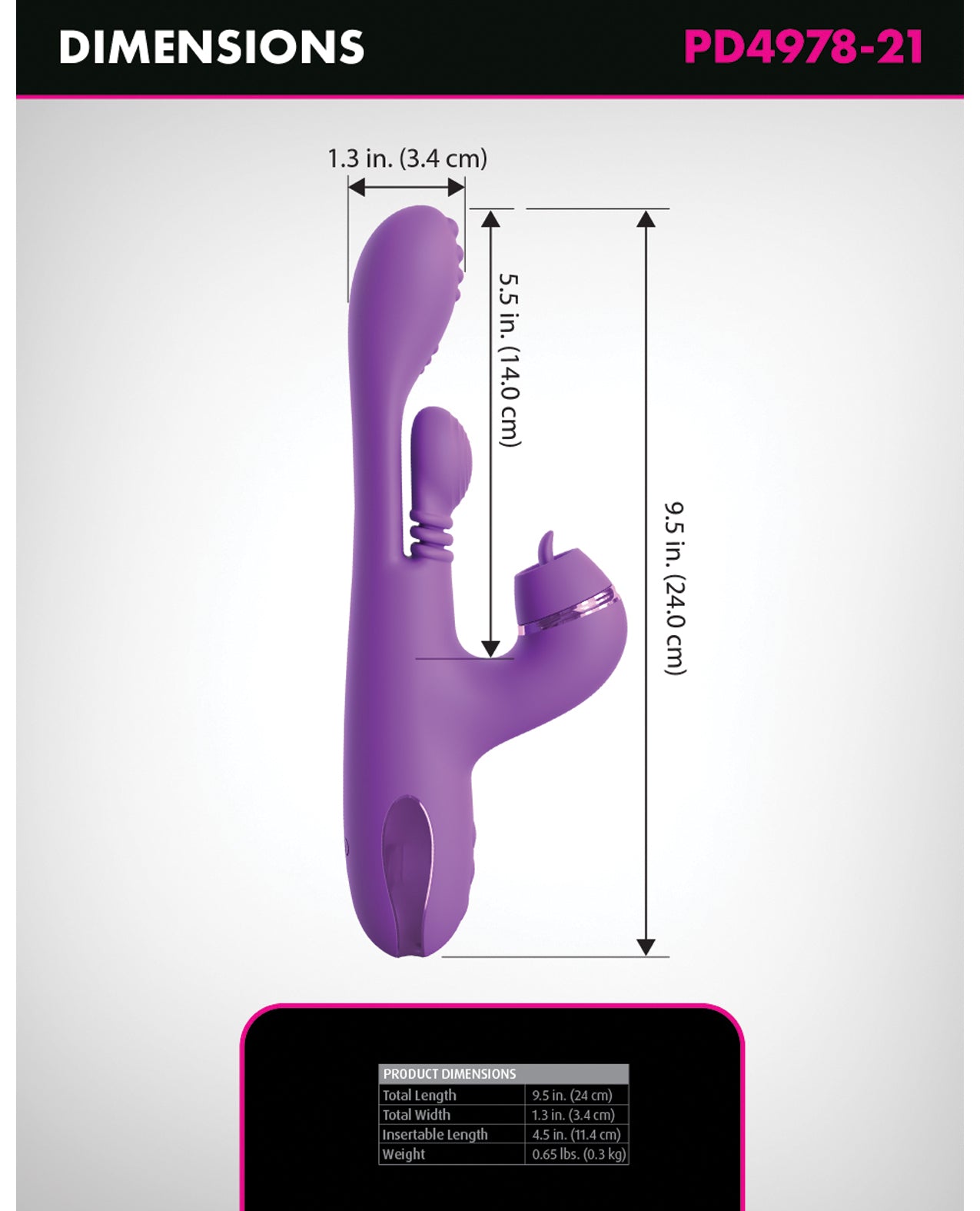 Fantasy for Her IntiMotion Pulse Pro - Purple