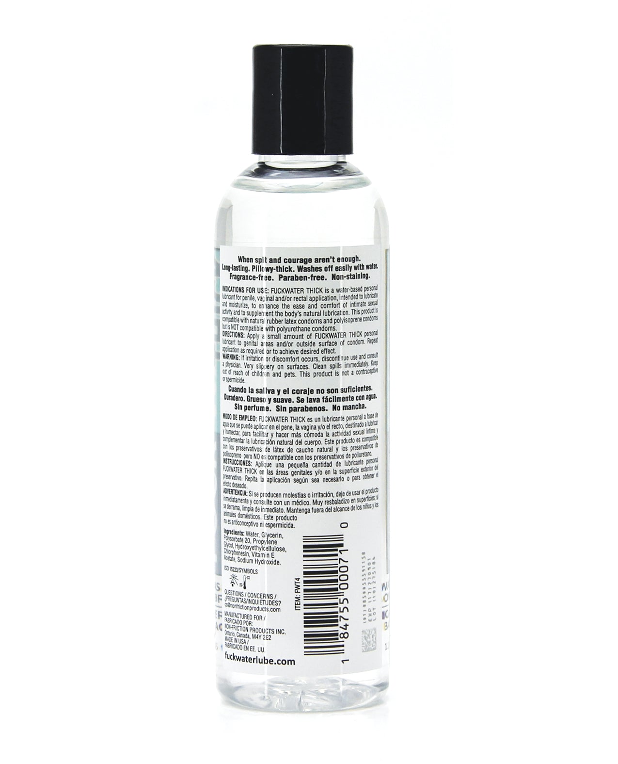 Fuck Water Thick Clear H2O - 4 oz
