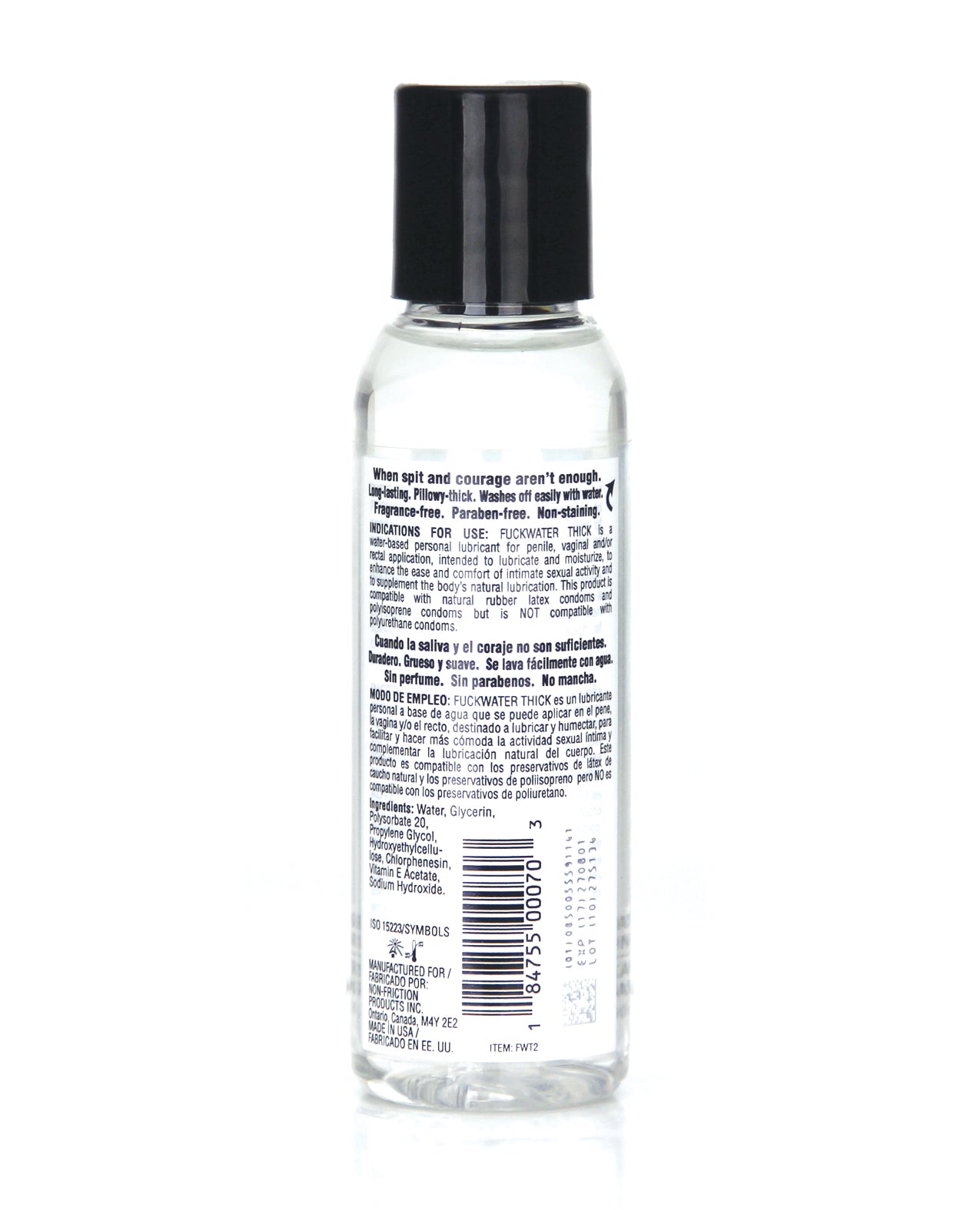 Fuck Water Thick Clear H2O - 2 oz