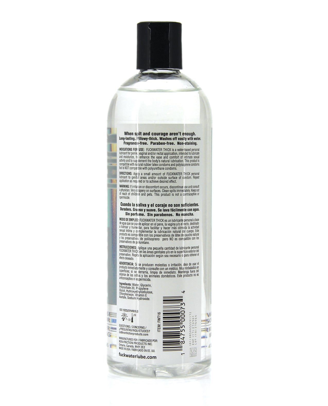 Fuck Water Thick Clear H2O - 16 oz