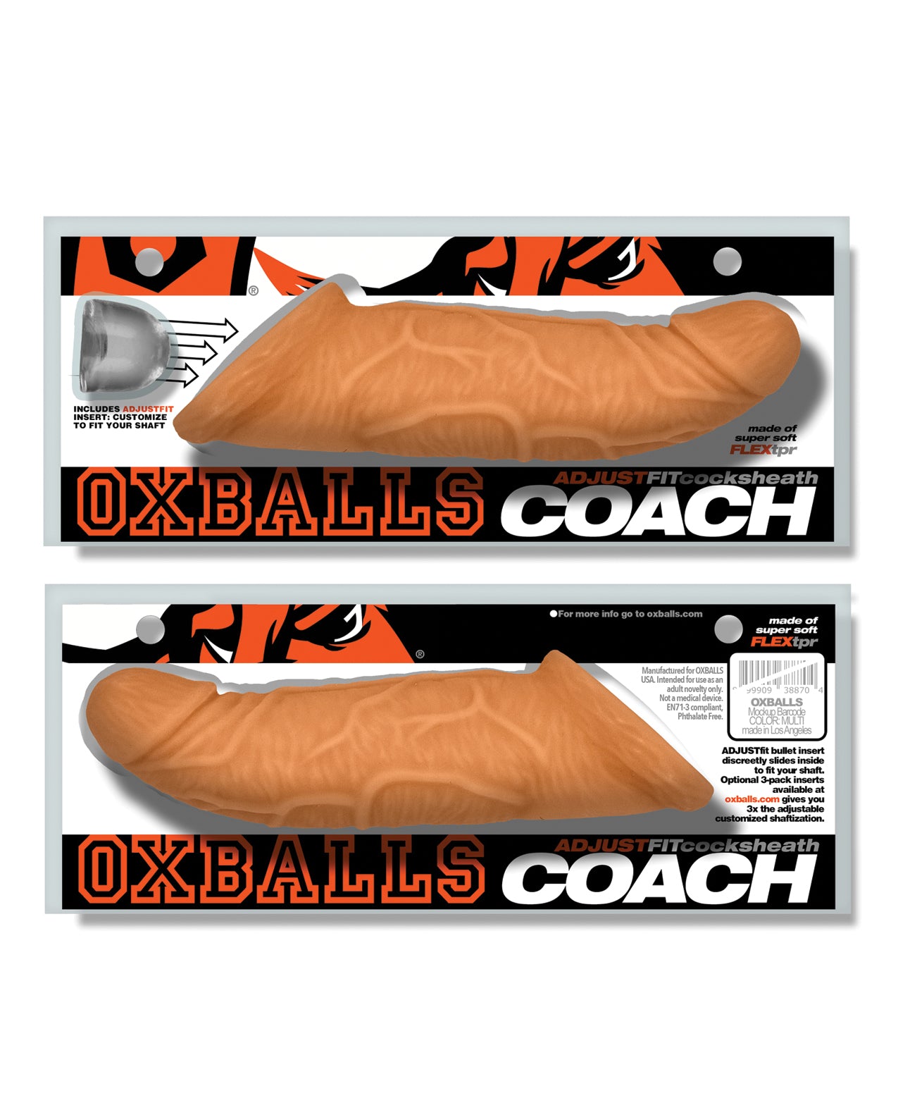 Oxballs Coach Cock Sheath - Skinz Peachy