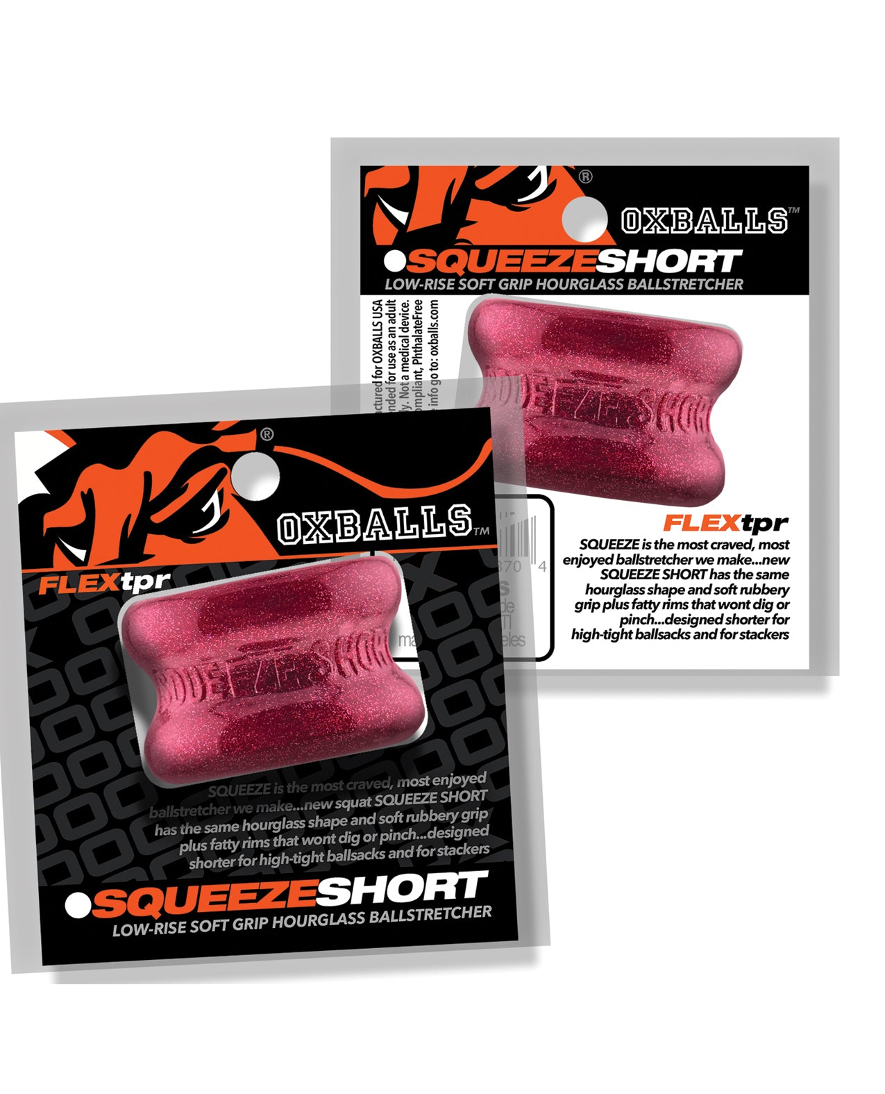 Oxballs Squeeze Short Ball Stretcher - Cherry Lips