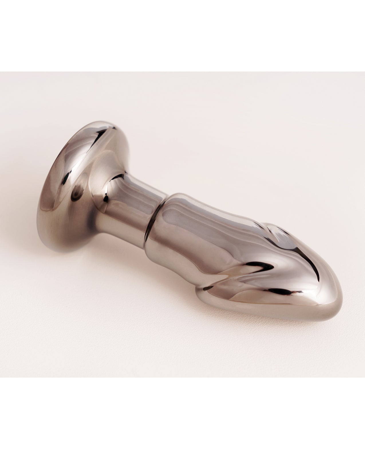 Cristal Black Opal Anal Glass Dildo Vibe - Gun Metal