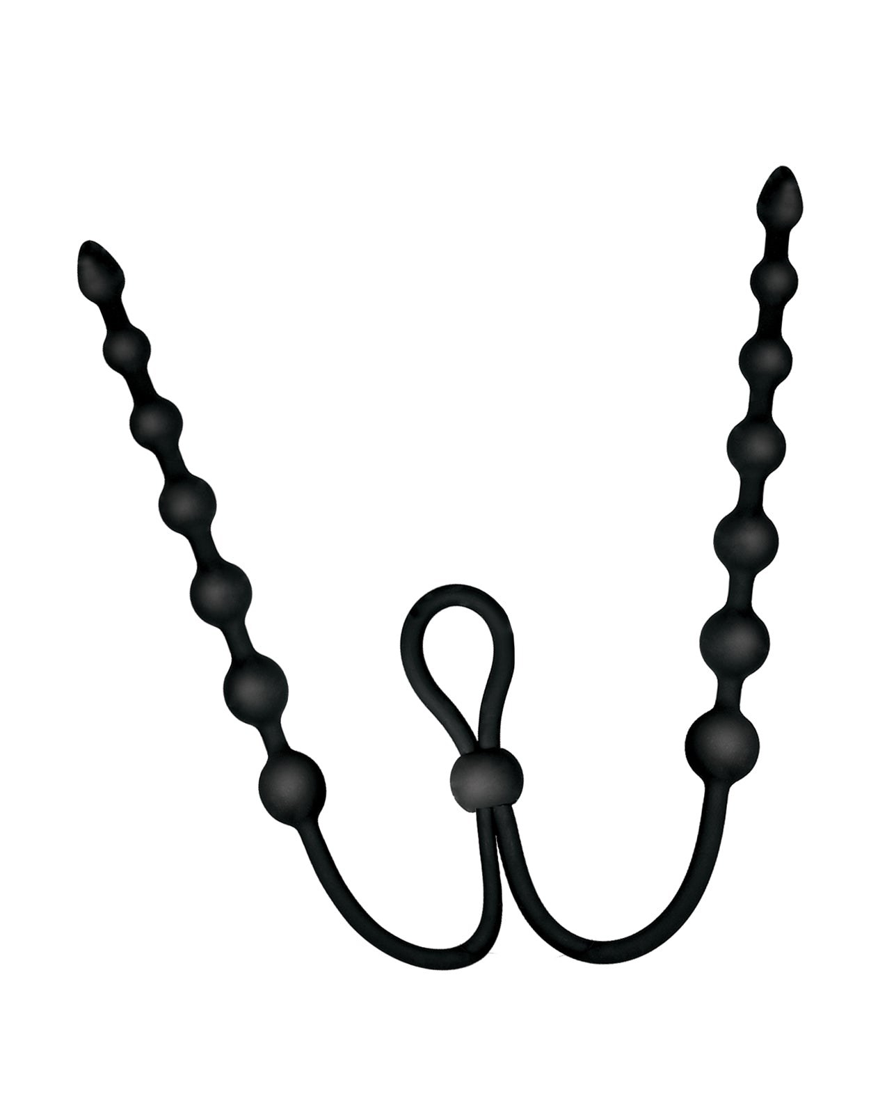 Ass-sation Dual-Ended Anal Beads - Black