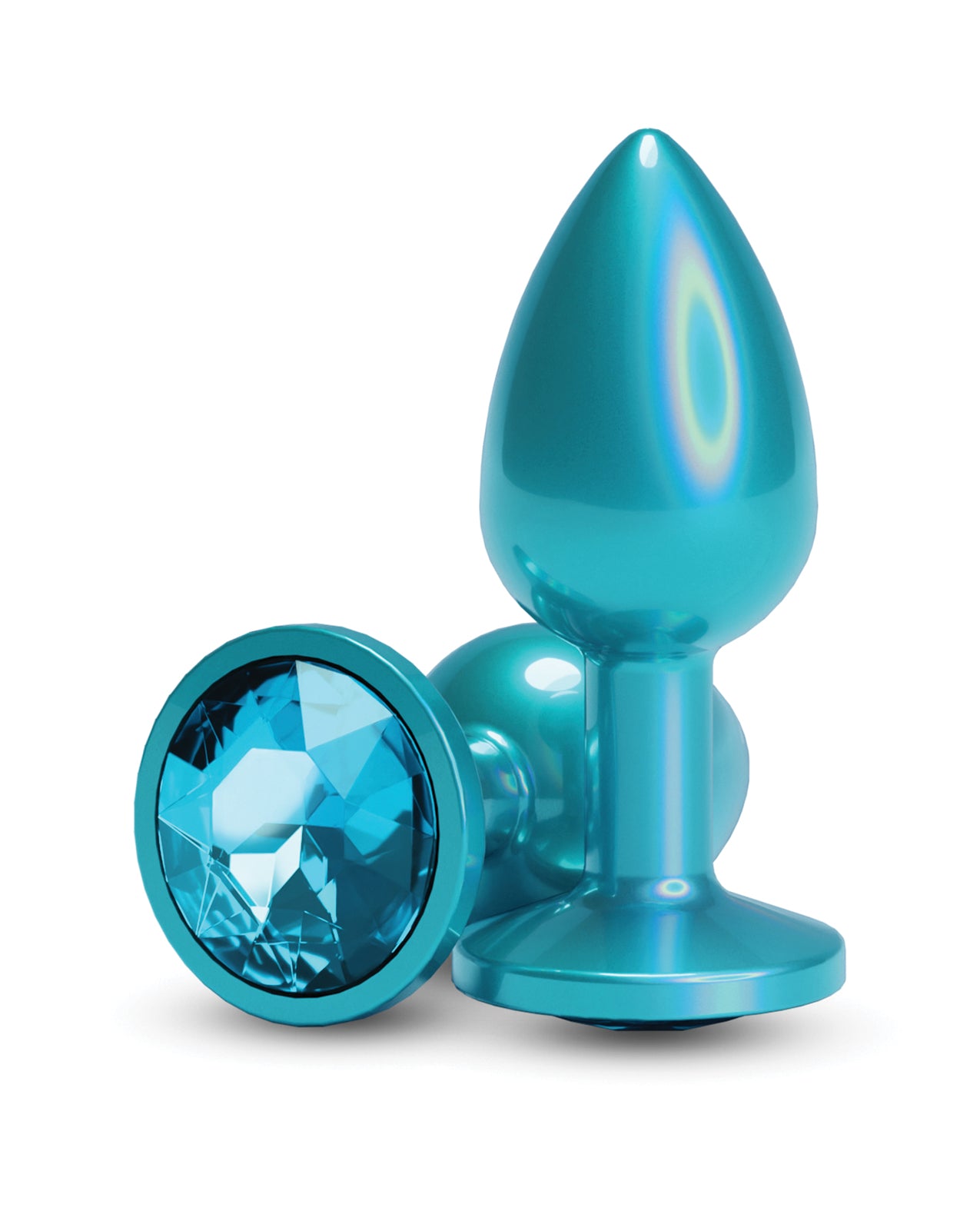 Rear Assets Small w/Teal Gem - Iridescent Teal