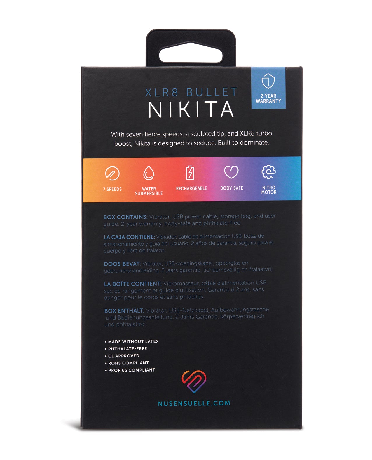 Nu Sensuelle Nikita Bullet with Nitro Motor - Deep Pink