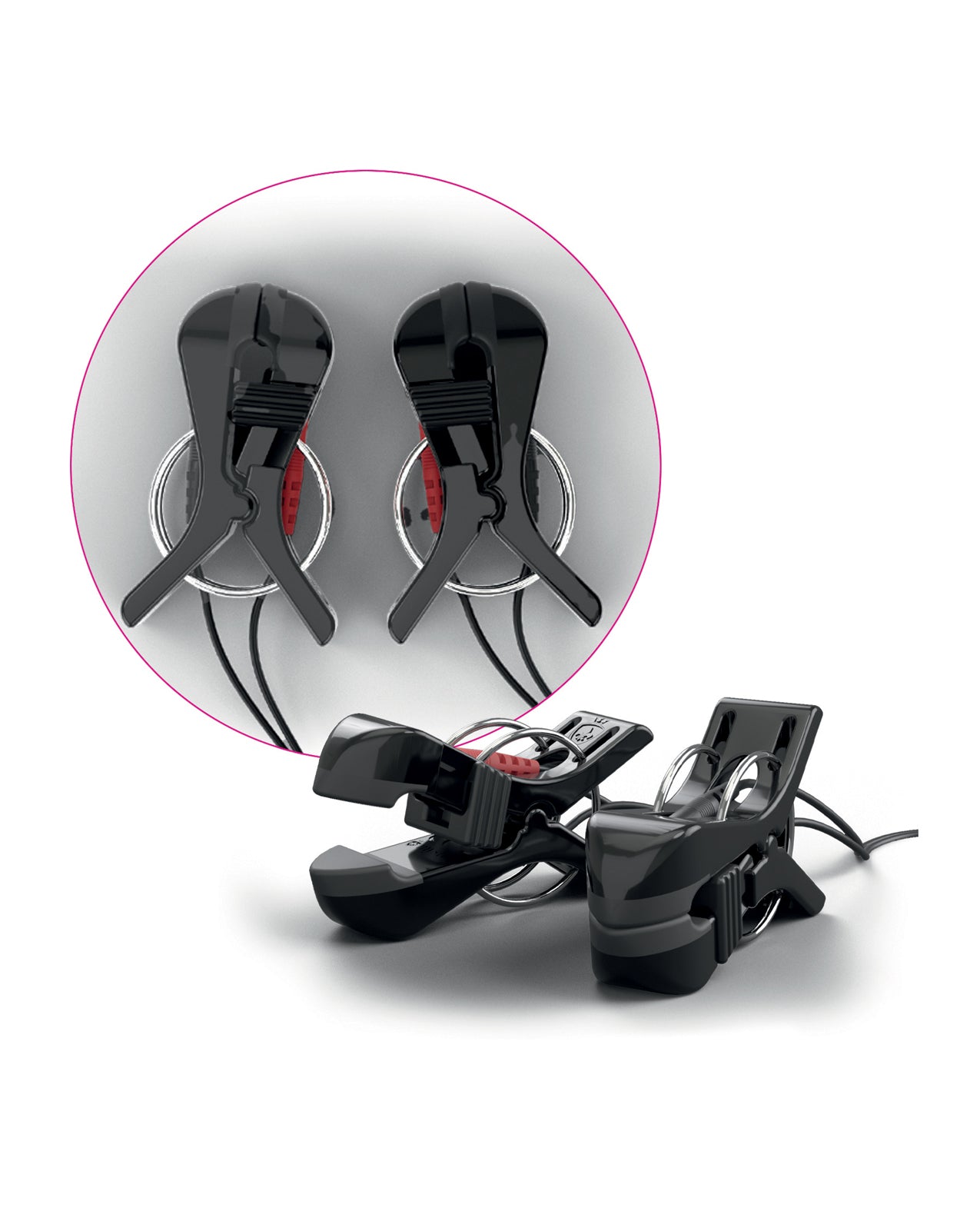 Mystim Barry Bite - Biploar e-stim Clamps