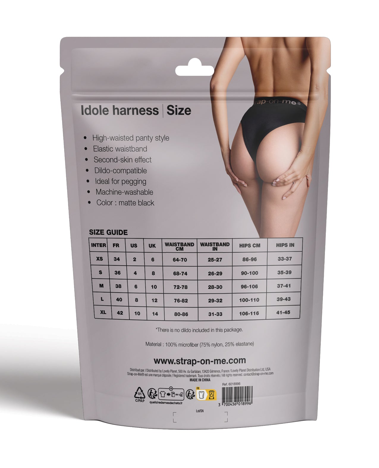 Strap On Me Idole Lingerie Harness - Black XS