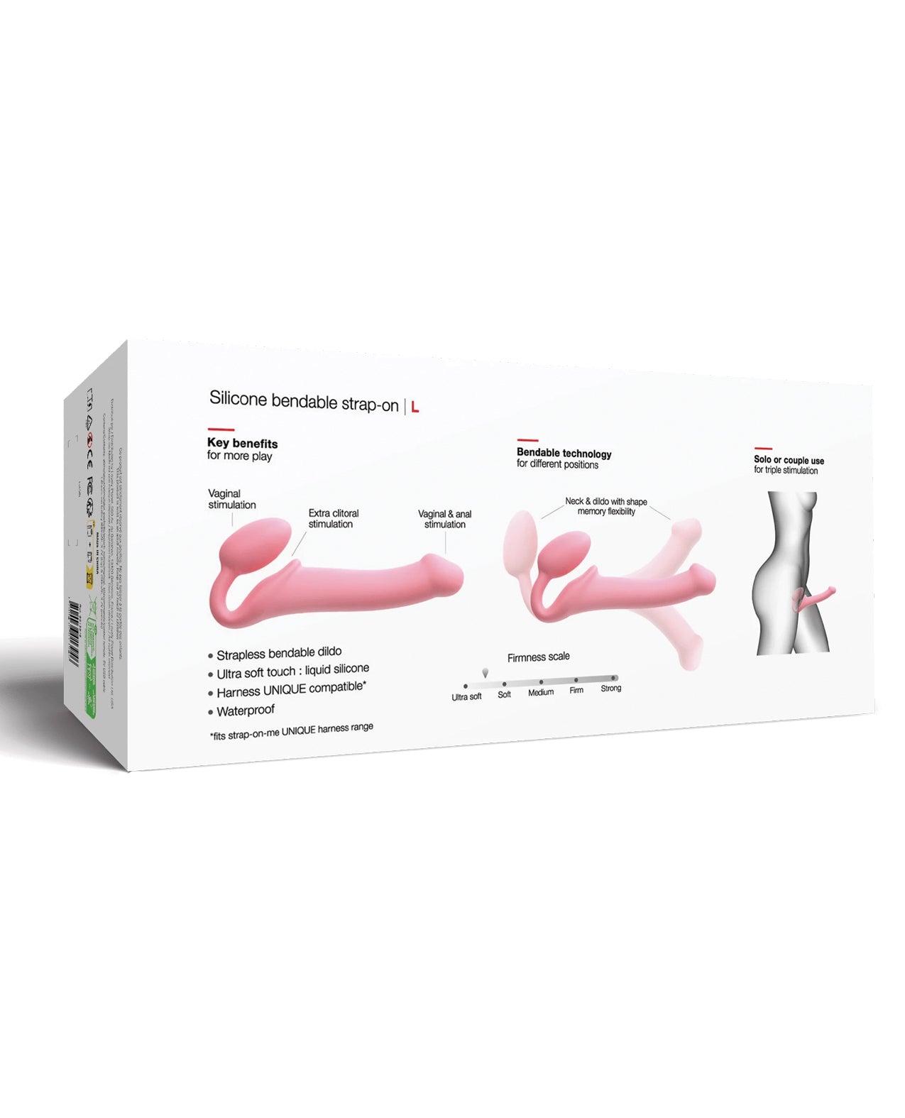 Strap-on-Me Semi-Realistic Bendable Strap-on - Pink