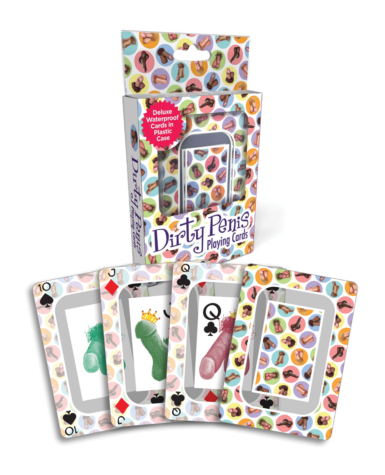 Dirty Penis Waterproof Playing Cards w/Plastic Case
