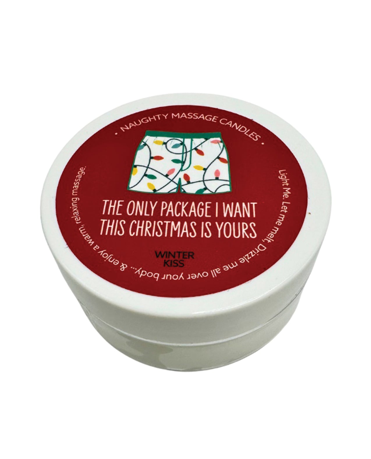 Holiday Mini Massage Candle "The Only Package"