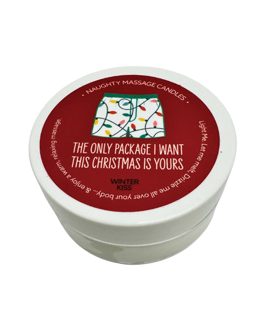 Holiday Mini Massage Candle "The Only Package"