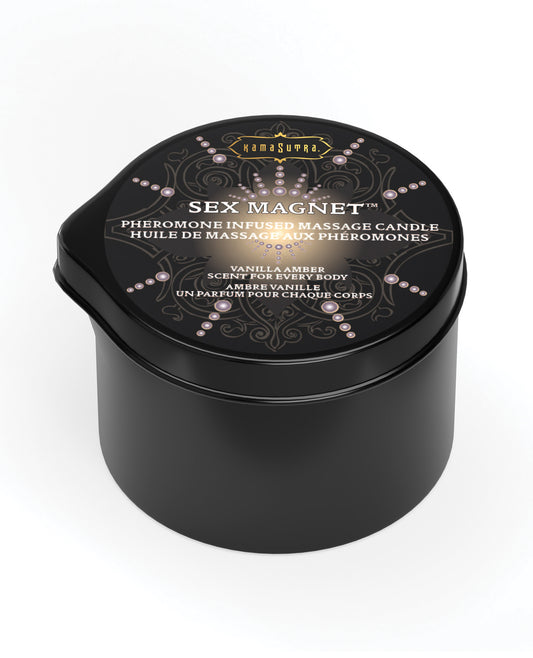 Kama Sutra Sex Magnet Candle w/Pour Spout - Vanilla Amber-2 oz