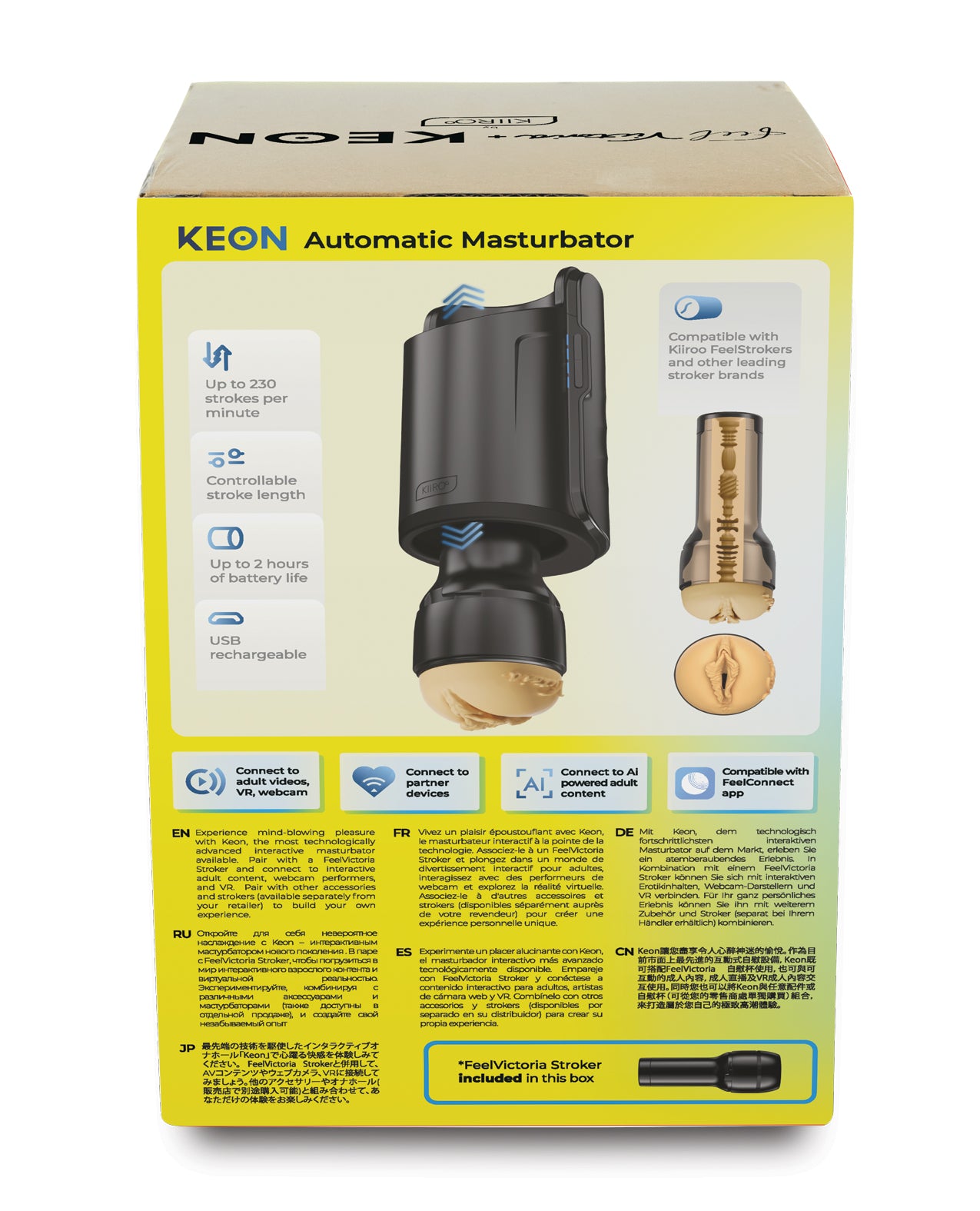 Kiiroo Keon Feel Stars Collection Stroker Combo Set - Victoria June