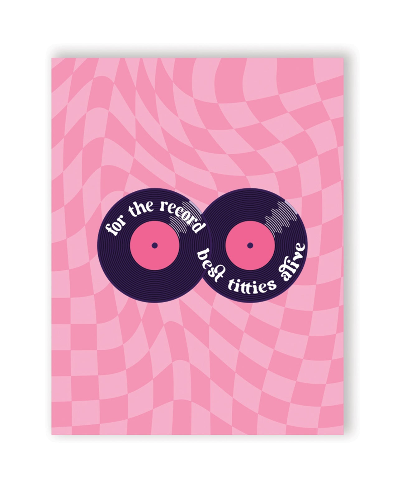 For The Record Best Titties Alive Greeting Card