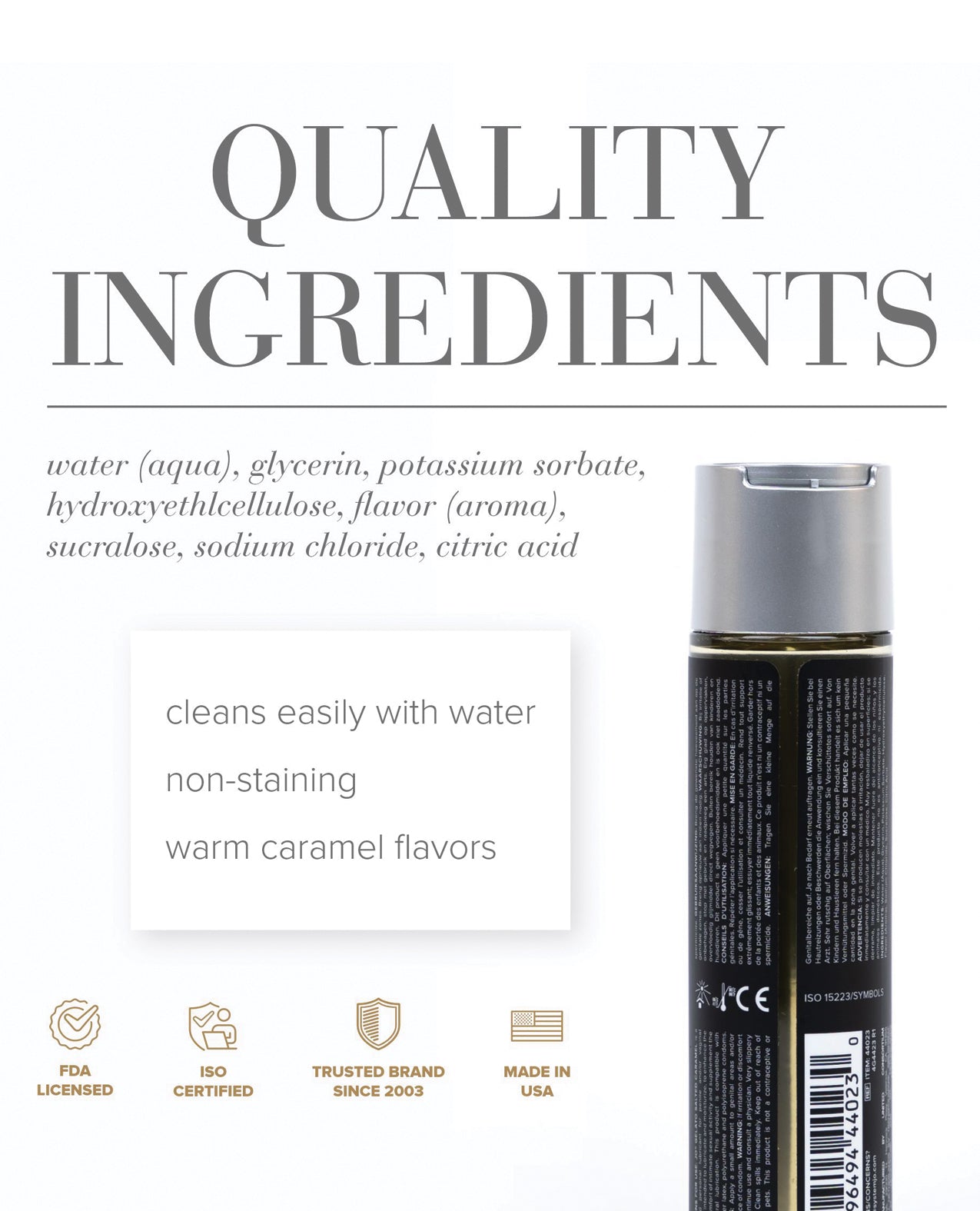 JO Gelato - Salted Caramel Lubricant 4 oz