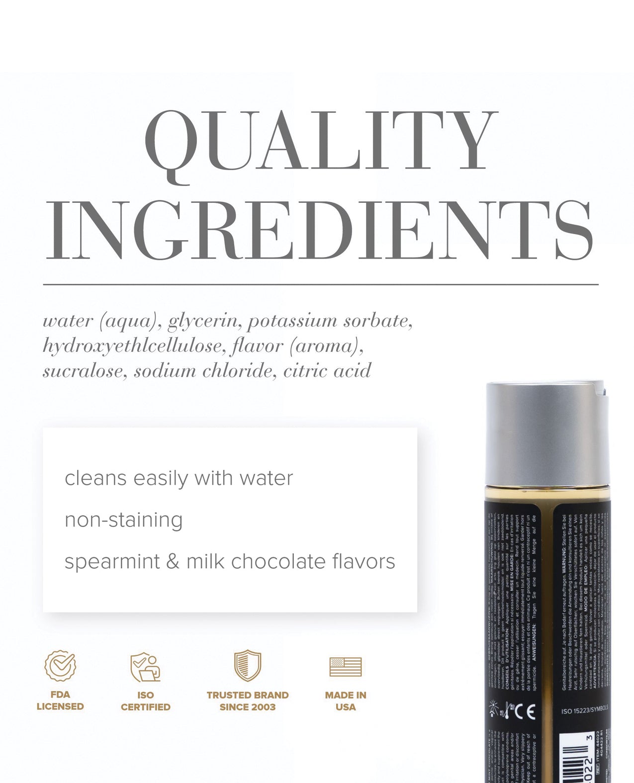JO Gelato - Mint Chocolate Lubricant 4 oz