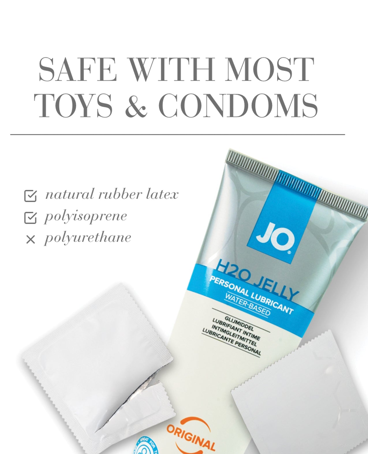 JO H2O Jelly - Original Lubricant 4 oz