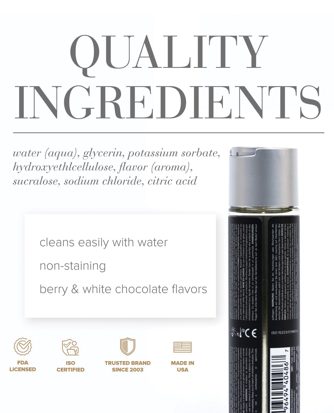 JO Gelato - White Chocolate Raspberry Lubricant 4 oz