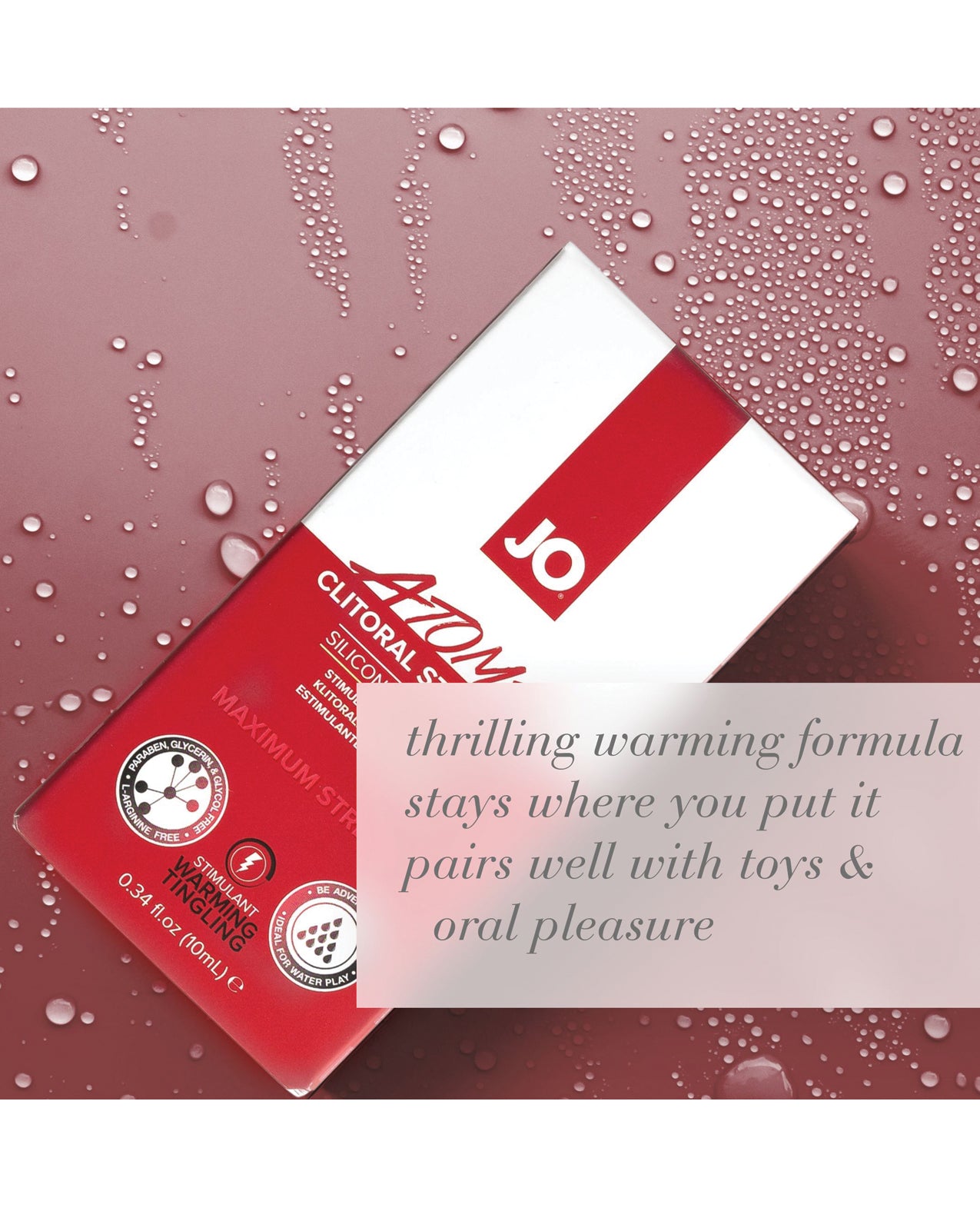 JO Atomic Clitoral Gel - Warming Stimulant 0.34 oz