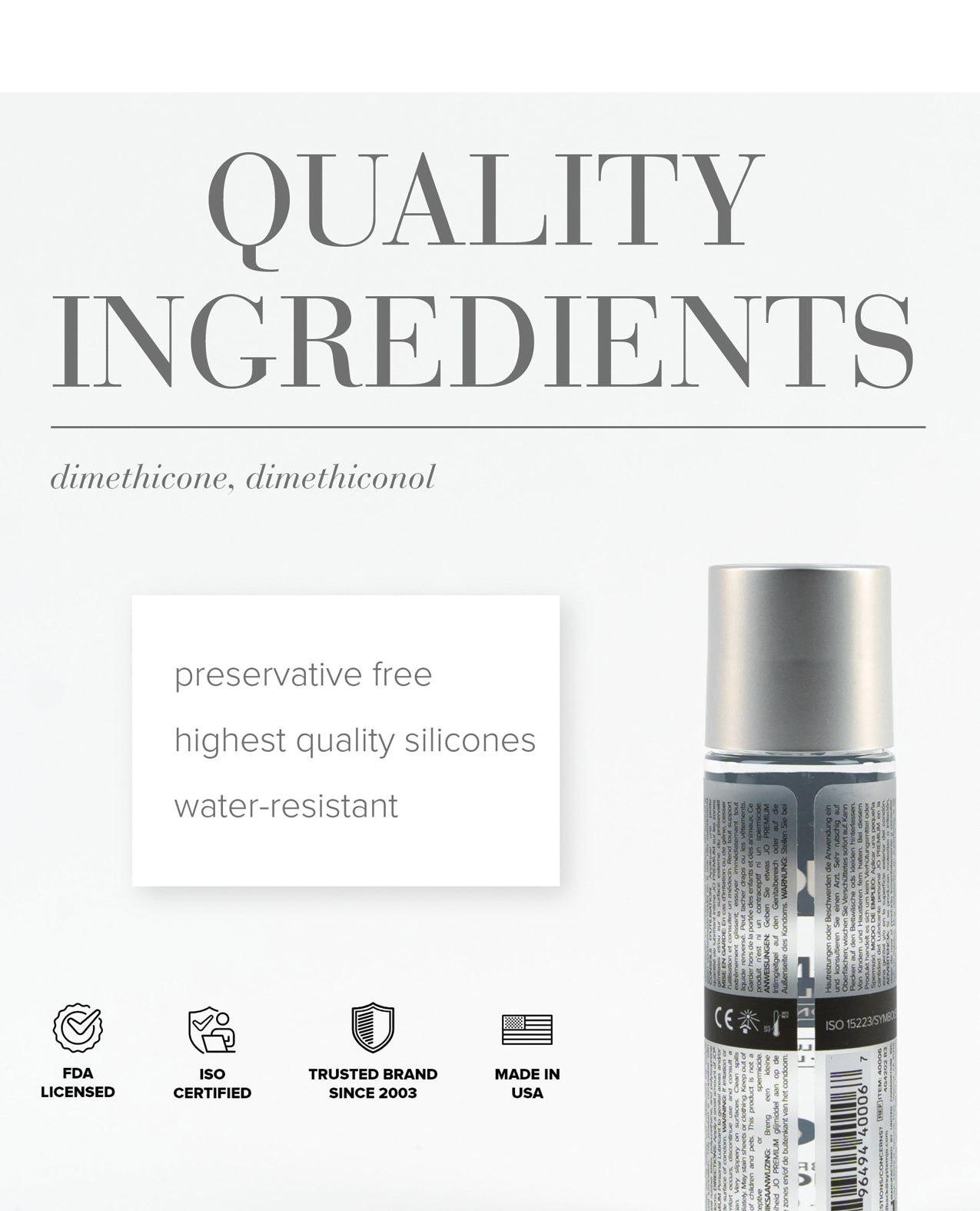 JO Premium Original - Lubricant 2 oz
