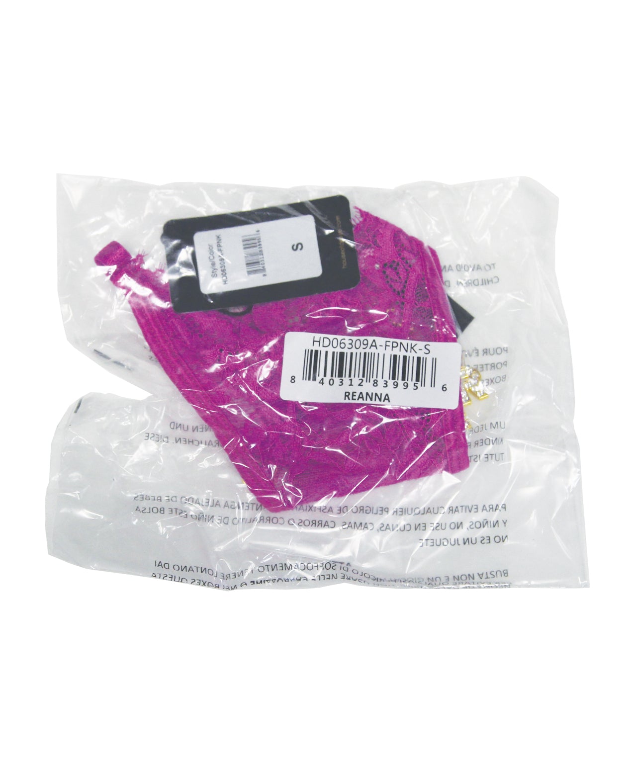 Reanna Lace & DESIRE Charm G-String - Pink LG