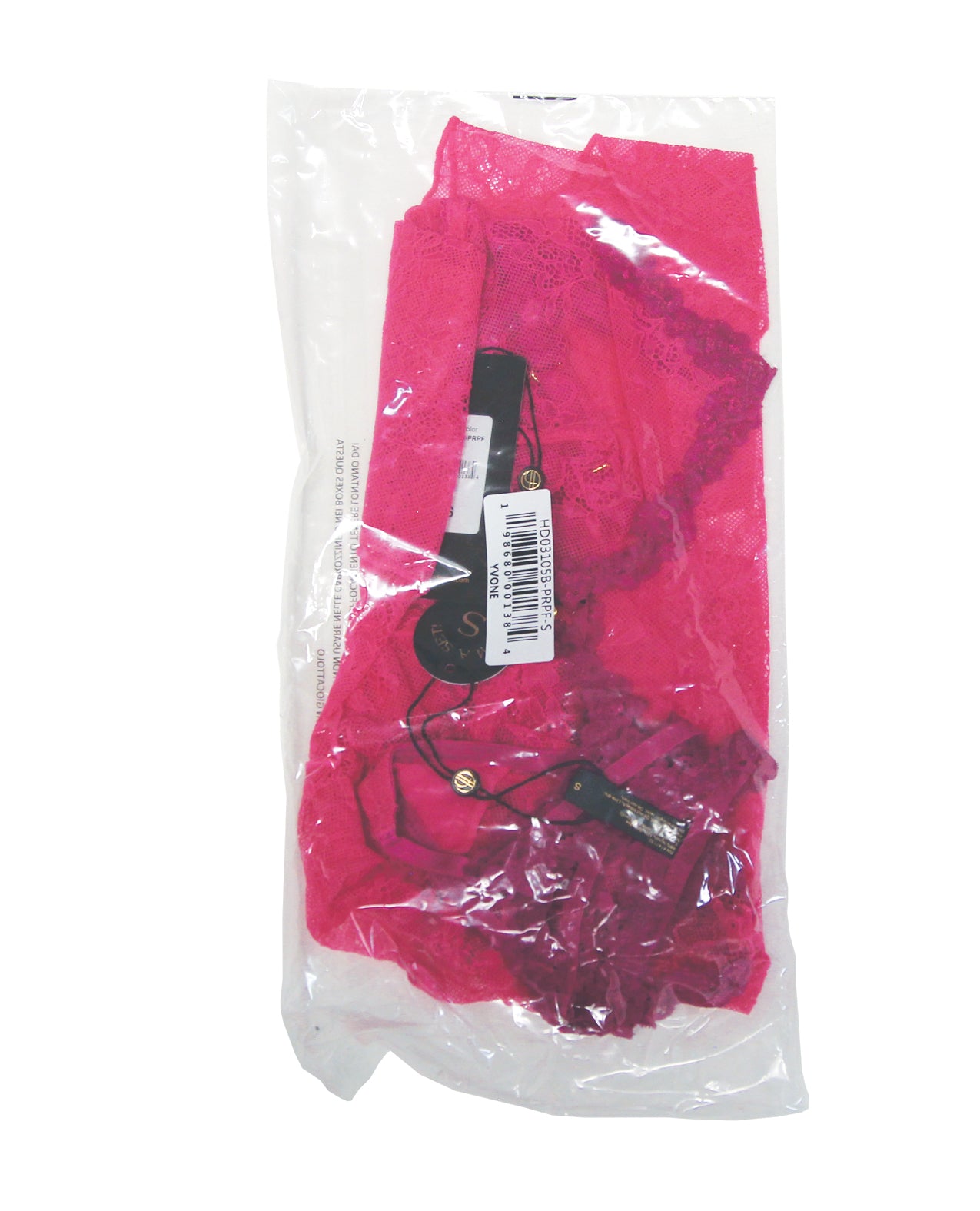 Yvone Lace Babydoll w/Front Closure & G-String 2 pc Set - Pink MD