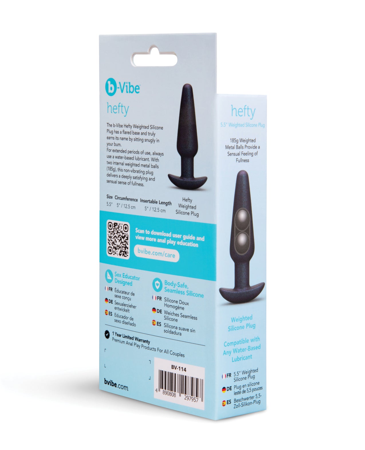 Hefty Weighted Silicone Plug
