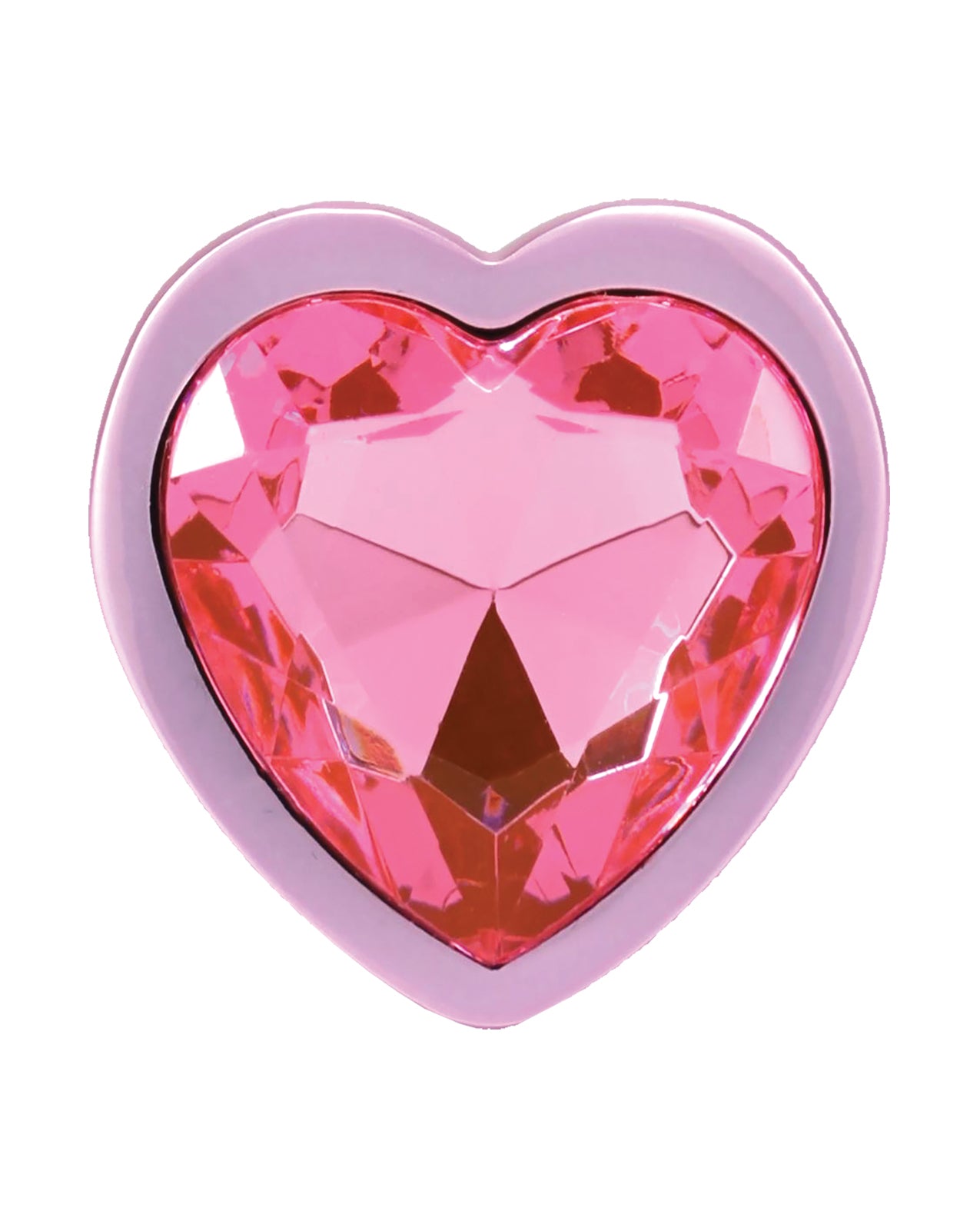 Booty Bling Jeweled Metal Plug - Small Pink