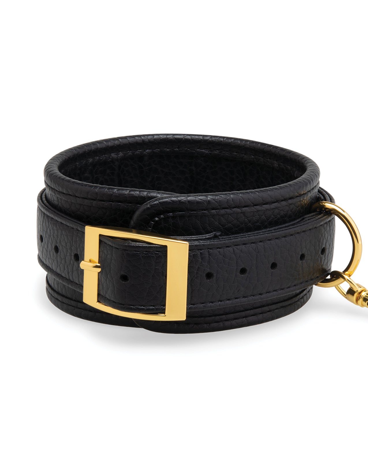 Lux Fetish Solid Gold Expandable Spreader Bar Set w/Detachable Leatherette Cuffs
