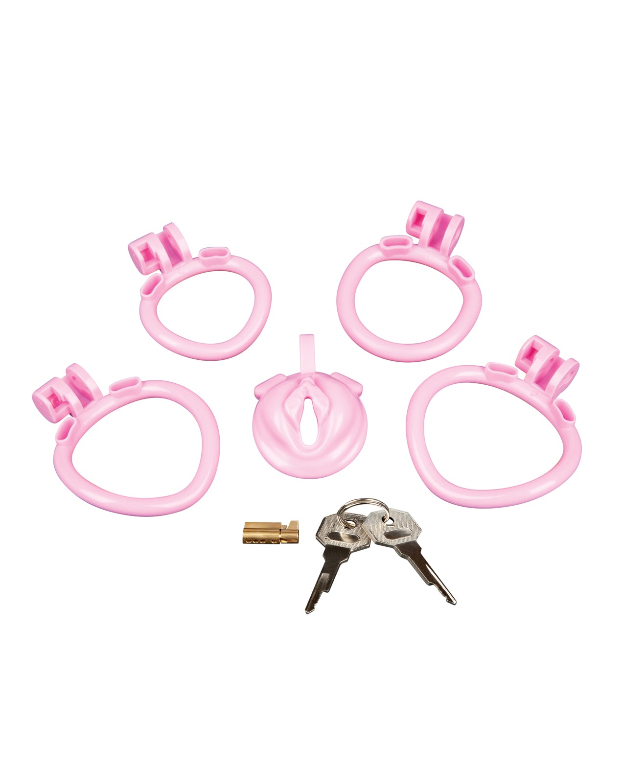 Bitchboy Degrading Mini Chastity Cage w/Pussy Shape