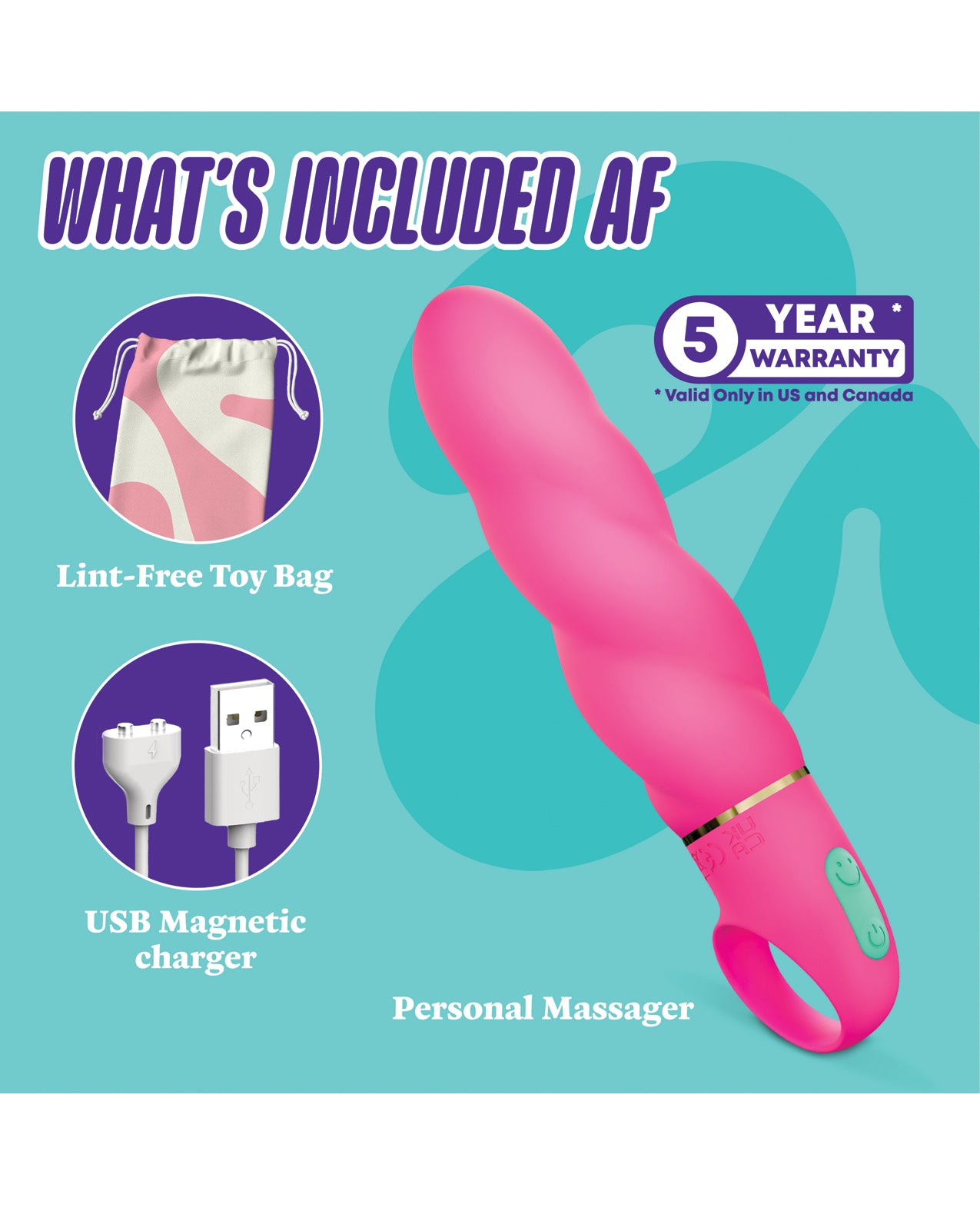 Aria - Amazing AF 2.0 - Rechargeable Vibe - Fuchsia