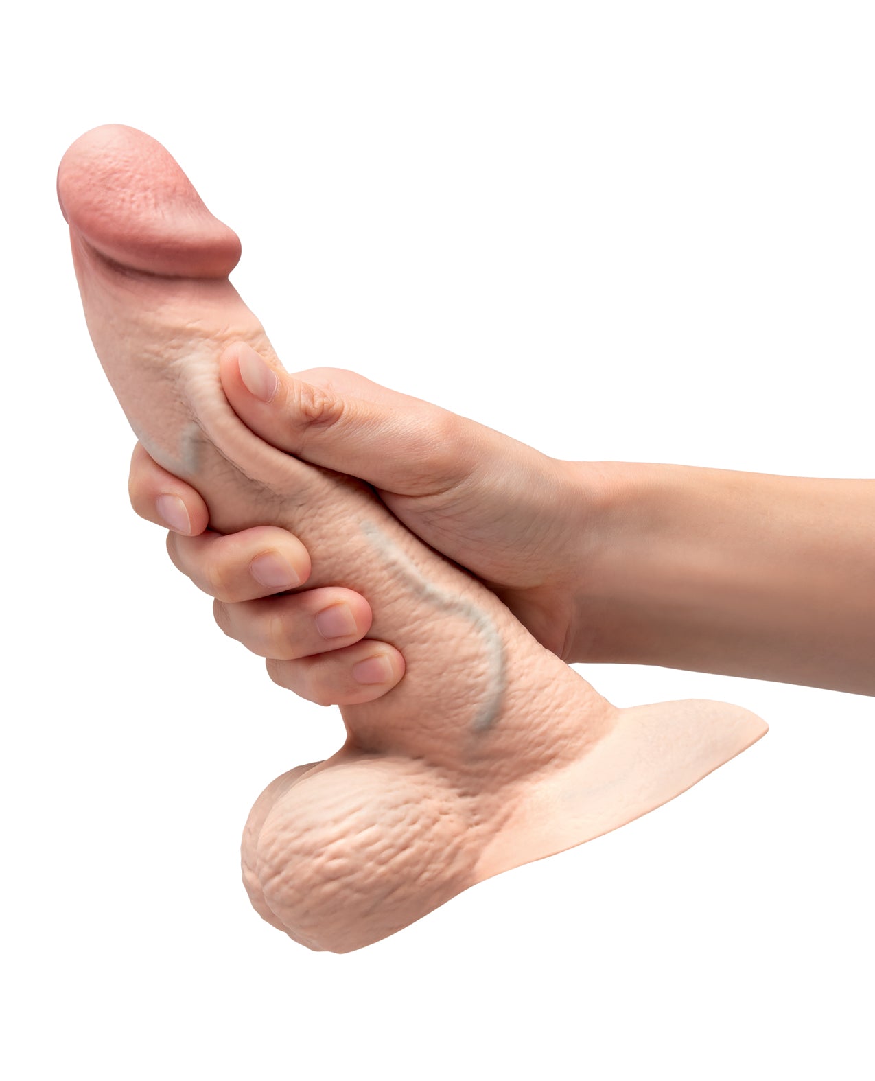 b-Vibe Slipskin 8" Curvy - Cream